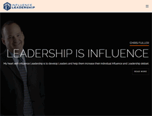 Tablet Screenshot of influenceleadership.com